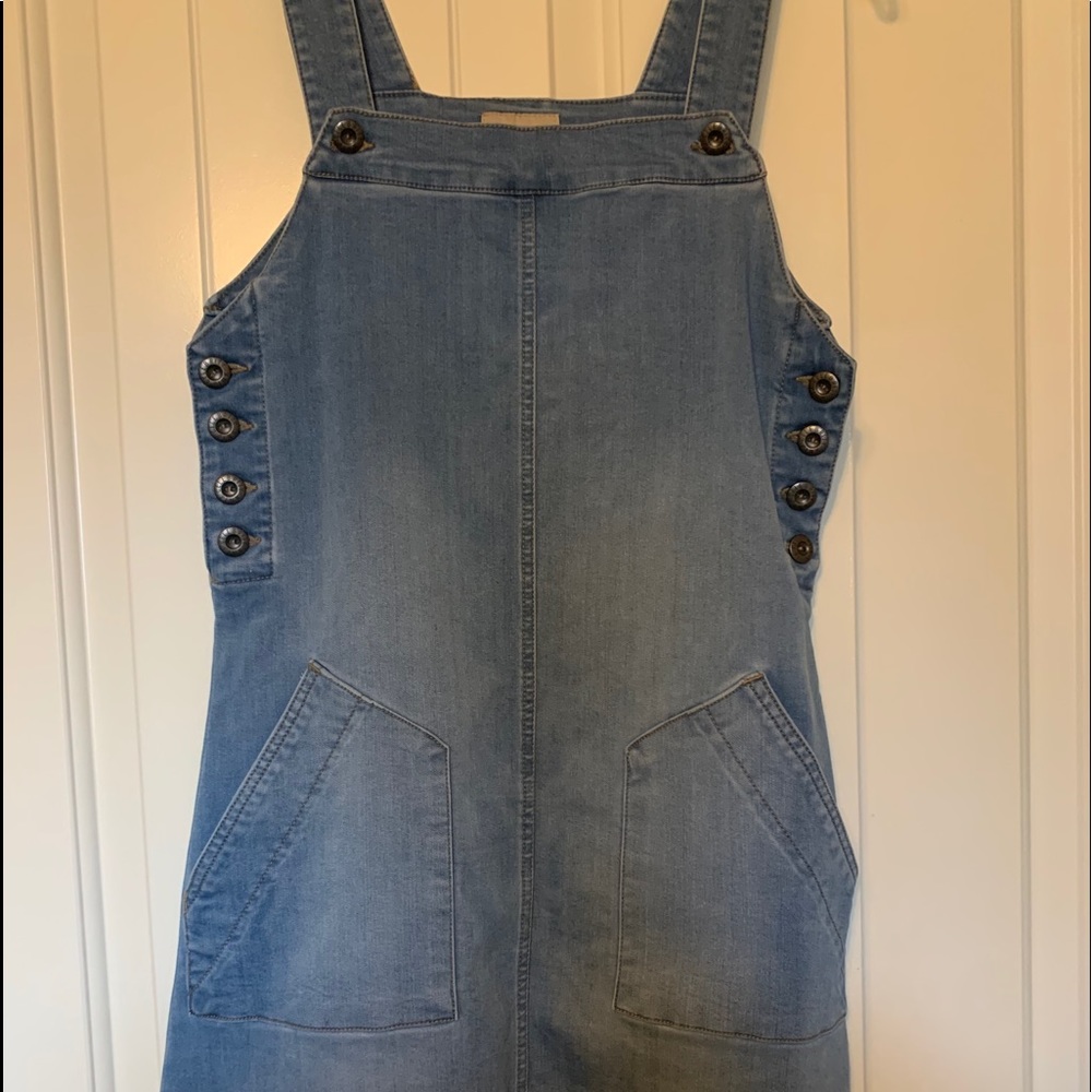 jean overall dress